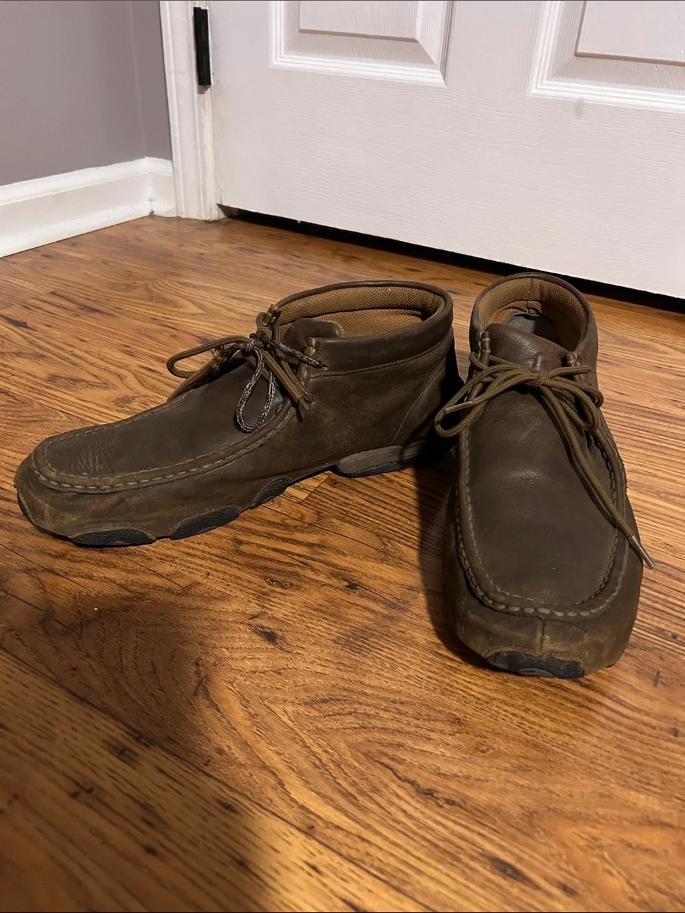 Twisted X Men's Original Chukka Driving Moccasins MDM0003 Bomber Leather